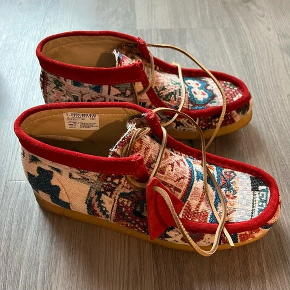 Todd Snyder x Clarks Originals Wallabee Red Kaleidoscope Mens US9.5